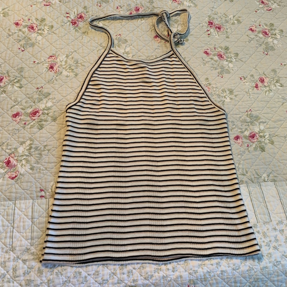 American Eagle Outfitters Striped Halter Top